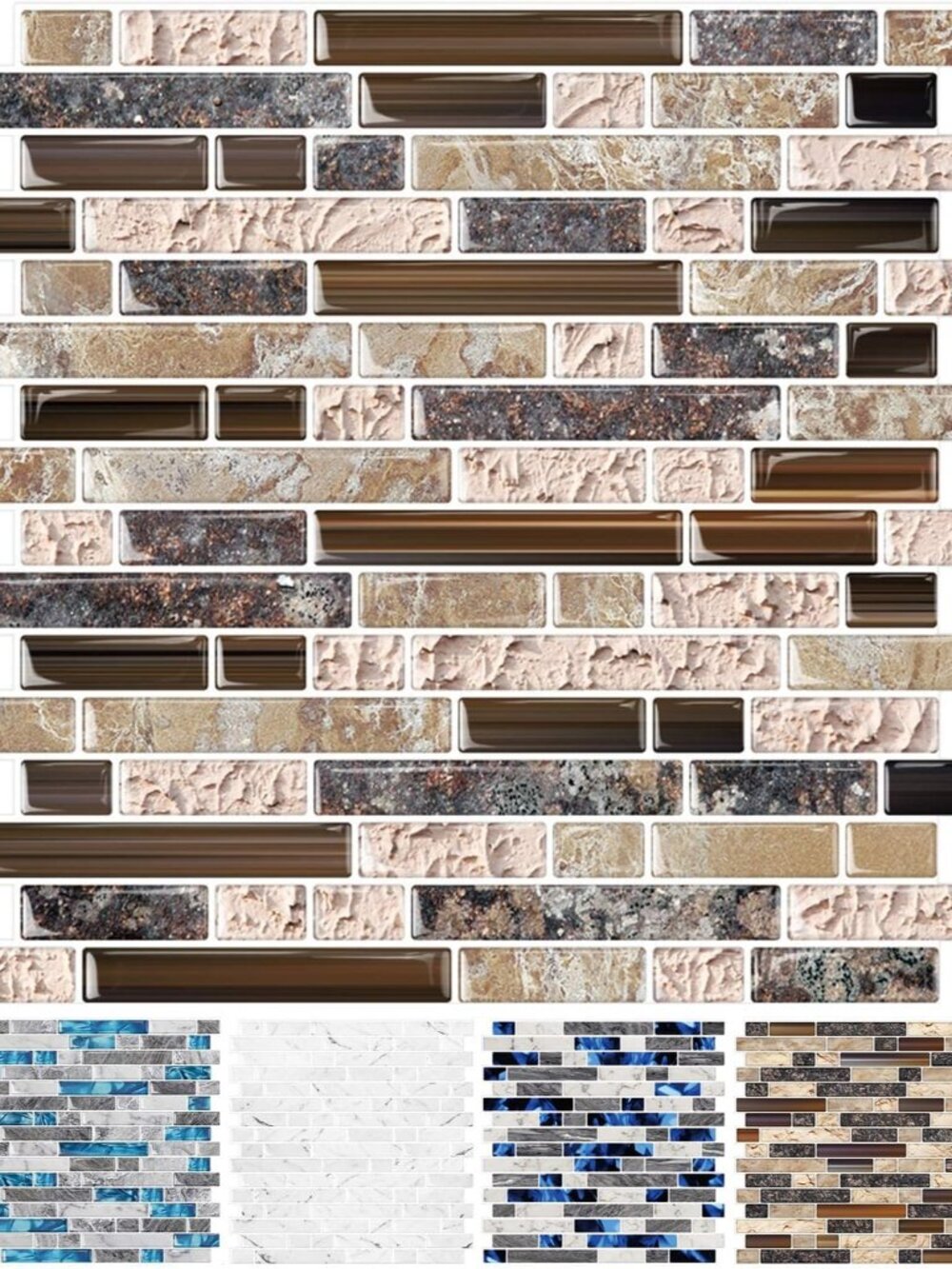 Peel and Stick Wall Tile Self-Adhesive Backsplash Thicker Design